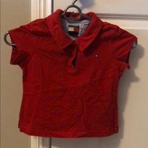 Girls Tommy Hilfiger Collar Tee